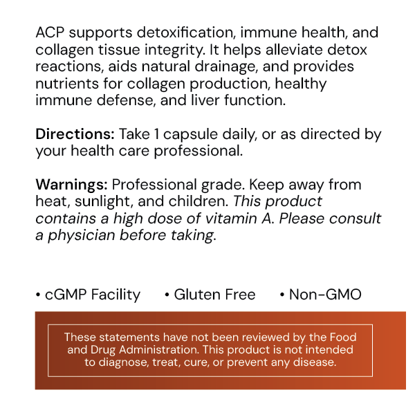 ACP - Vitamin ACP - label info H25